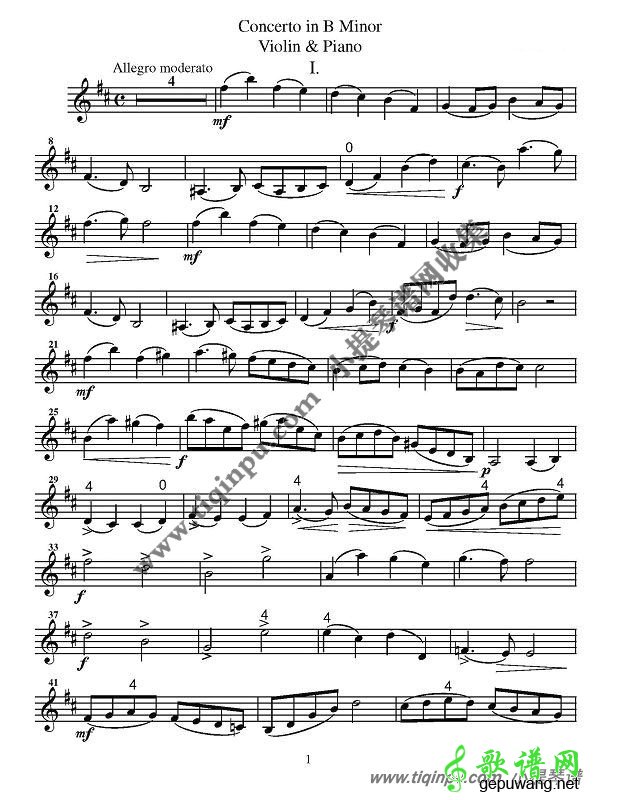 RIEDING里丁格b小调协奏曲(二级曲目)小提琴